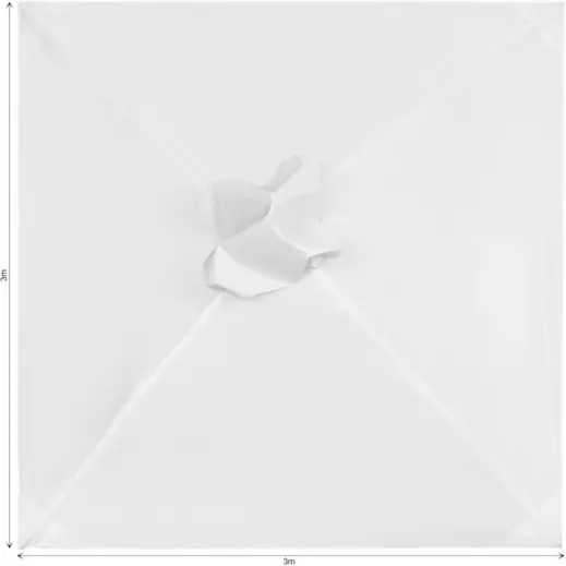 Replacement Skin Fade Resistant Parasol Roof - 3m x 3m Unbranded
